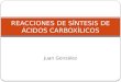 Síntesis de ácidos carboxílicos
