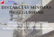 DISTANCIAS MÍNIMAS DE SEGURIDAD
