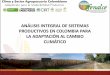 Análisis integral de sistemas productivos en Colombia para la adaptación al cambio climático