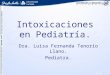 Intoxicaciones en Pediatría