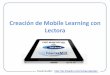 Creacion de mobile learning con Lectora