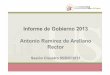 Informe de Gobierno 2013 Universidad de Sevilla @unisevilla  Antonio Ramírez de Arellano  Rector
