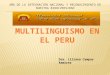 Multilinguismo del perú