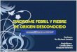 Síndrome febril y fiebre de origen desconocido (FOD)