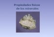 Propiedades de los minerales