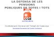 En defensa de les pensions públiques. CGT Catalunya