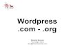 De Wordpress.com a Wordpress.org