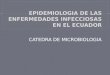 Epidemiologia de las Enfermedades Infecciosas en Ecuador