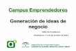 Taller "Generacion de ideas de negocio - CANVAS" en Campus de Emprendedores