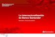 Conferencia de Matías Rodríguez Inciarte en la UIMP:  "La internacionalización de Banco Santander"