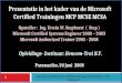 pwp presentatie MCSA / MCSE certificering