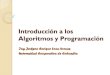 Introducción a los algoritmos y programación   1