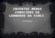 Inventos menos conocidos de Leonardo da Vinci, Luis Velasquez