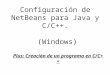 Configuración de NetBeans para Java, C y C++