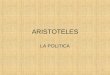Aristoteles. historia de las ideas politicas