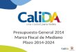 Presentación Marco Fiscal de Mediano Plazo de Cali 2014-2024