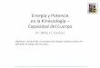 UACH Kinesiologia Fisica 07 Energia Y Potencia Capacidad Del Cuerpo