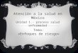 ATENCION ALA SALUD EN MEXICO (ENFOQUES DE RIESGO)