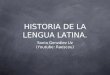Origen del latín (desde el indoeuropeo hasta el latín clásico)