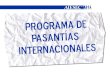 Programa de pasantías internacionales