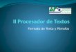 4. procesador de textos formato de texto y parrafos
