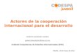 Actores de la cooperación Interancional, Guillermo Santander