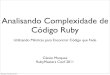 Analisando Complexidade de Código Ruby