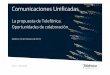 Comunicaciones Unificadas. La propuesta de Telefónica. Oportunidades de colaboración