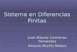 Sistema en Diferencias Finitas José Alberto Contreras Fernández Antonio Murillo Melero