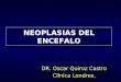 NEOPLASIAS DEL ENCEFALO DR. Oscar Quiroz Castro Clínica Londres