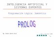 1/42 Mg. Samuel Oporto Díaz Lima, 9 de mayo 2005 Programación Lógica: Semántica INTELIGENCIA ARTIFICIAL Y SISTEMAS EXPERTOS