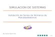 1/33 Validación de Series de Números de Pseudoaleatorios Mg. Samuel Oporto Díaz SIMULACION DE SISTEMAS