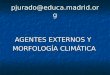 Pjurado@educa.madrid.org AGENTES EXTERNOS Y MORFOLOGÍA CLIMÁTICA