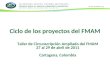 Ciclo de los proyectos del FMAM Taller de Circunscripción Ampliado del FMAM 27 al 29 de abril de 2011 Cartagena, Colombia