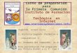 Curso de preparación para la Primera Comunión Instituto de Formación Teológica en Internet  Vigésimo octavo envío I. Historia