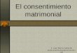 El consentimiento matrimonial P. Juan María Gallardo 