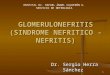 1 GLOMERULONEFRITIS (SINDROME NEFRITICO - NEFRITIS) Dr. Sergio Herra Sánchez HOSPITAL Dr. RAFAEL ÁNGEL CALDERÓN G. SERVICIO DE NEFROLOGÍA