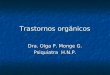 Trastornos orgánicos Dra. Olga P. Monge G. Psiquiatra H.N.P