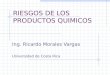 RIESGOS DE LOS PRODUCTOS QUIMICOS Ing. Ricardo Morales Vargas Universidad de Costa Rica