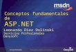 Conceptos fundamentales de ASP.NET Leonardo Diez Dolinski Servicios Profesionales Danysoft