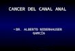CANCER DEL CANAL ANAL DR. ALBERTO NIDERHAUSER GARCÍA