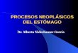 PROCESOS NEOPLÁSICOS DEL ESTÓMAGO Dr. Alberto Niderhauser García