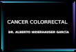 CANCER COLORRECTAL DR. ALBERTO NIDERHAUSER GARCÍA