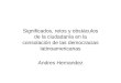 Significados, retos y obstáculos de la ciudadanía en la consolación de las democracias latinoamericanas Andres Hernandez