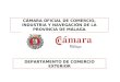 CÁMARA OFICIAL DE COMERCIO, INDUSTRIA Y NAVEGACIÓN DE LA PROVINCIA DE MÁLAGA DEPARTAMENTO DE COMERCIO EXTERIOR