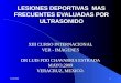 1/25/20141 LESIONES DEPORTIVAS MAS FRECUENTES EVALUADAS POR ULTRASONIDO XIII CURSO INTERNACIONAL VER - IMAGENES DR LUIS FDO CHAVARRIA ESTRADA MAYO,2009