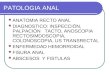PATOLOGIA ANAL ANATOMIA RECTO ANAL DIAGNOSTICO: INSPECCIÓN, PALPACIÓN TACTO, ANOSCOPIA RECTOSIMDOSCOPIA, COLONOSCOPIA, US TRANSRECTAL ENFERMEDAD HEMORROIDAL