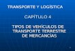 1 CAPÍTULO 4 TIPOS DE VEHÍCULOS DE TRANSPORTE TERRESTRE DE MERCANCÍAS TRANSPORTE Y LOGÍSTICA