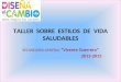 TALLER SOBRE ESTILOS DE VIDA SALUDABLES SECUNDARIA GENERAL Vicente Guerrero 2012-2013