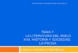 TEMA 7: LA LITERATURA DEL SIGLO XVII. HISTORIA Y SOCIEDAD. LA PROSA Lengua y Literatura 1º Bachillerato Carmen Andreu- IES Miguel Catalán Curso 2011-12